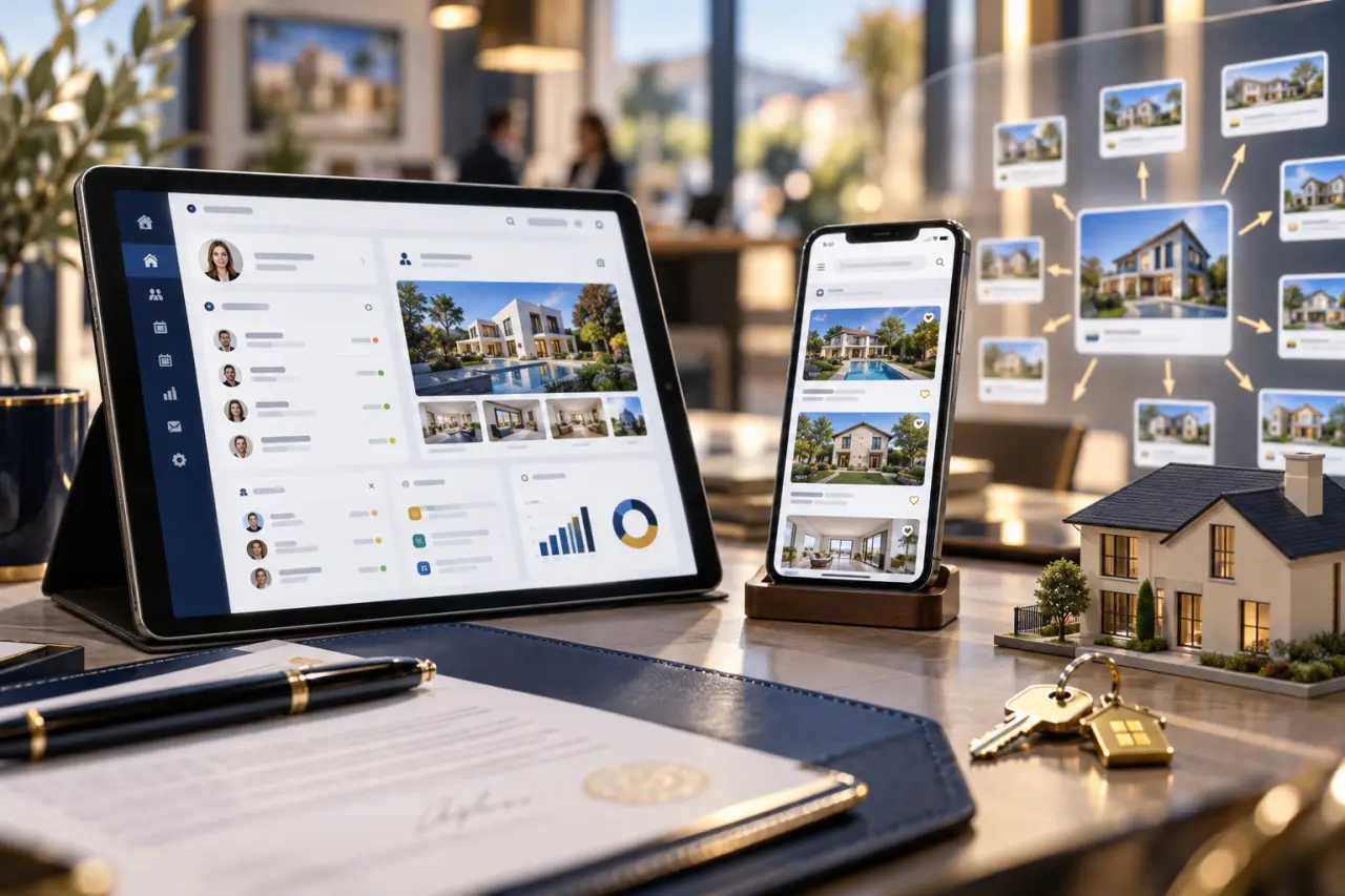 CRM Immo Réseau : distinguez l’espace conseiller, le site public et la diffusion d’annonces