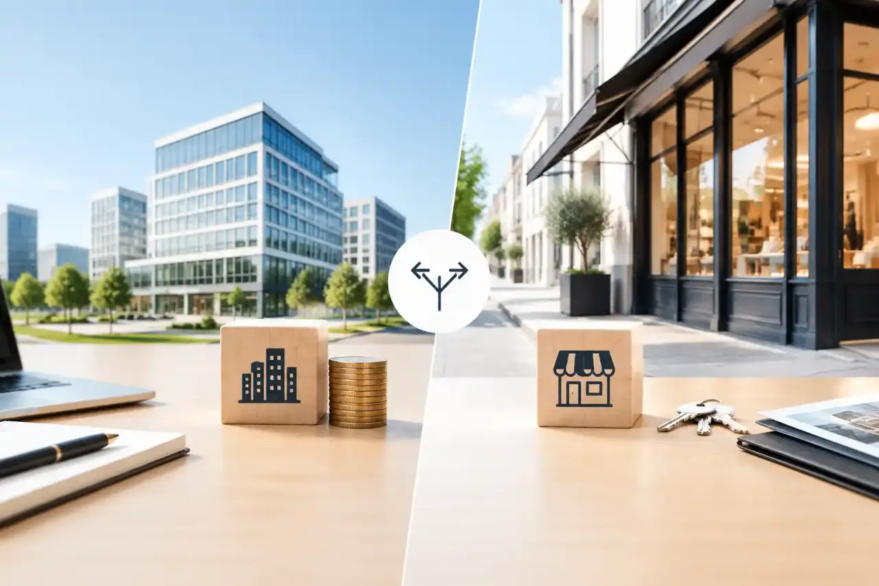 Comparaison entre investissement en SCPI et murs commerciaux