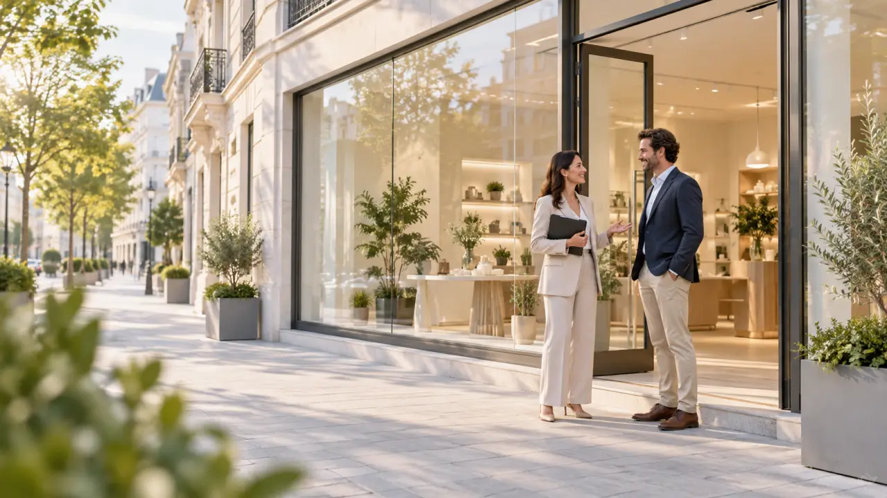 Local commercial vacant avant sa remise en location