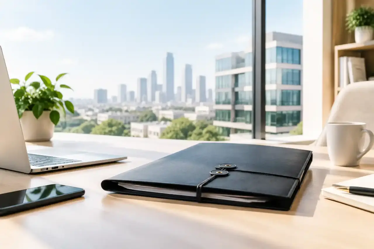 Bureaux d'affaires modernes en verre représentant le marché immobilier haut de gamme